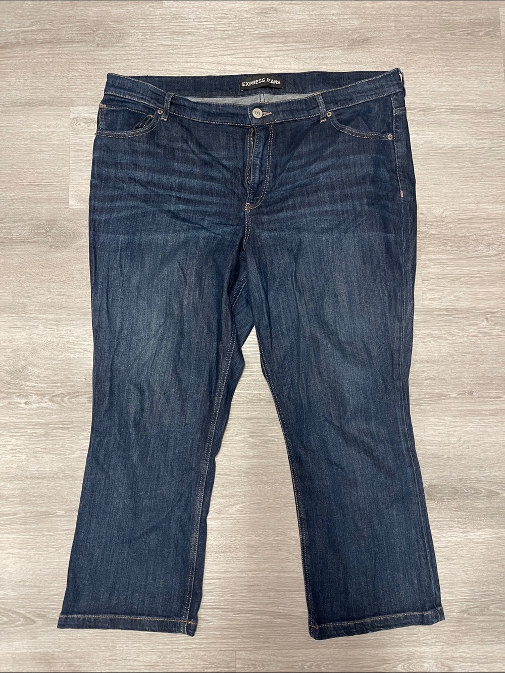 Express Dark Indigo Boot Cut Women's Jeans